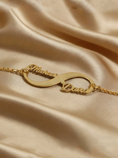 DOREMI Customized Infinity Bracelet With Double Names