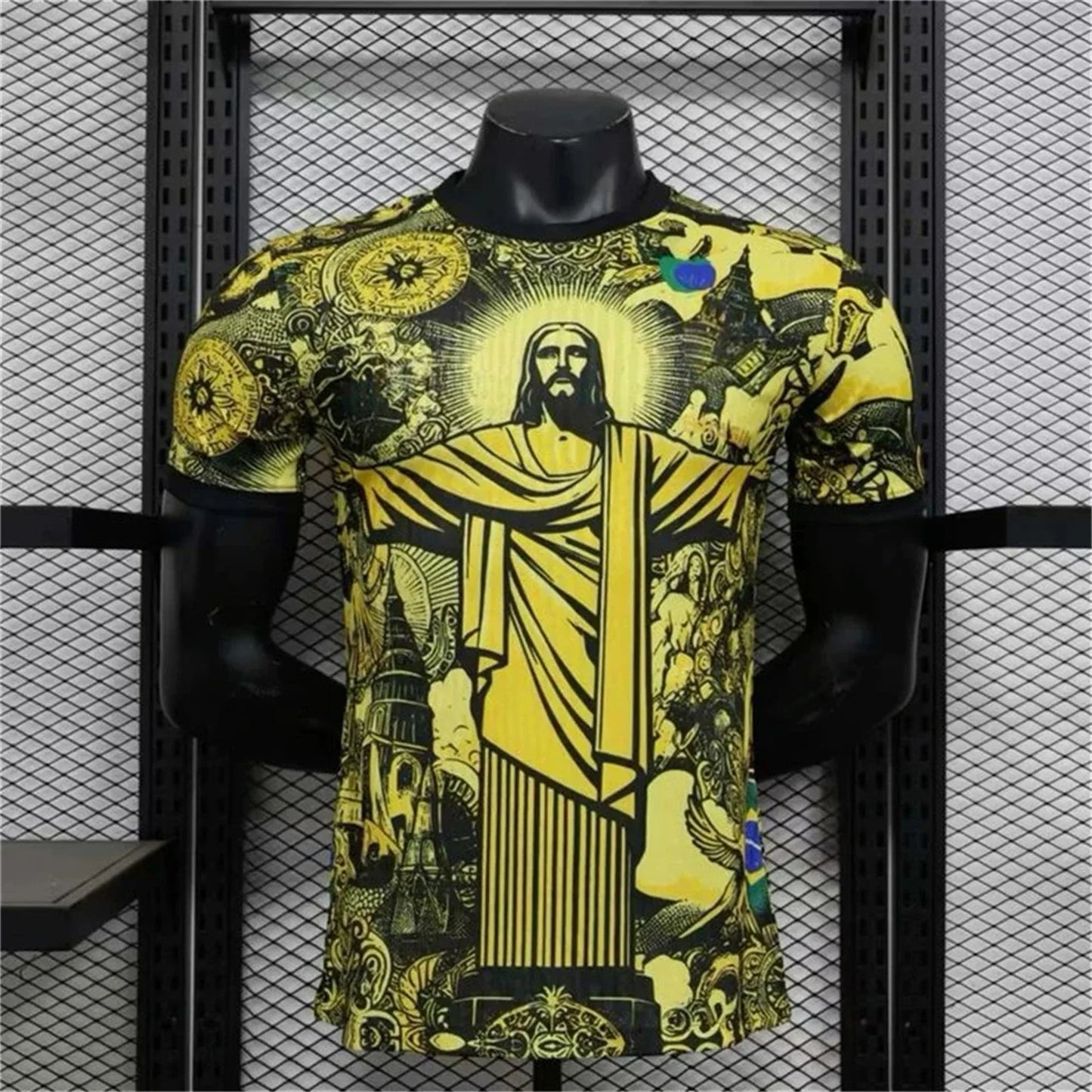 Brazil Special Edition Christ Graphic Soccer Jersey