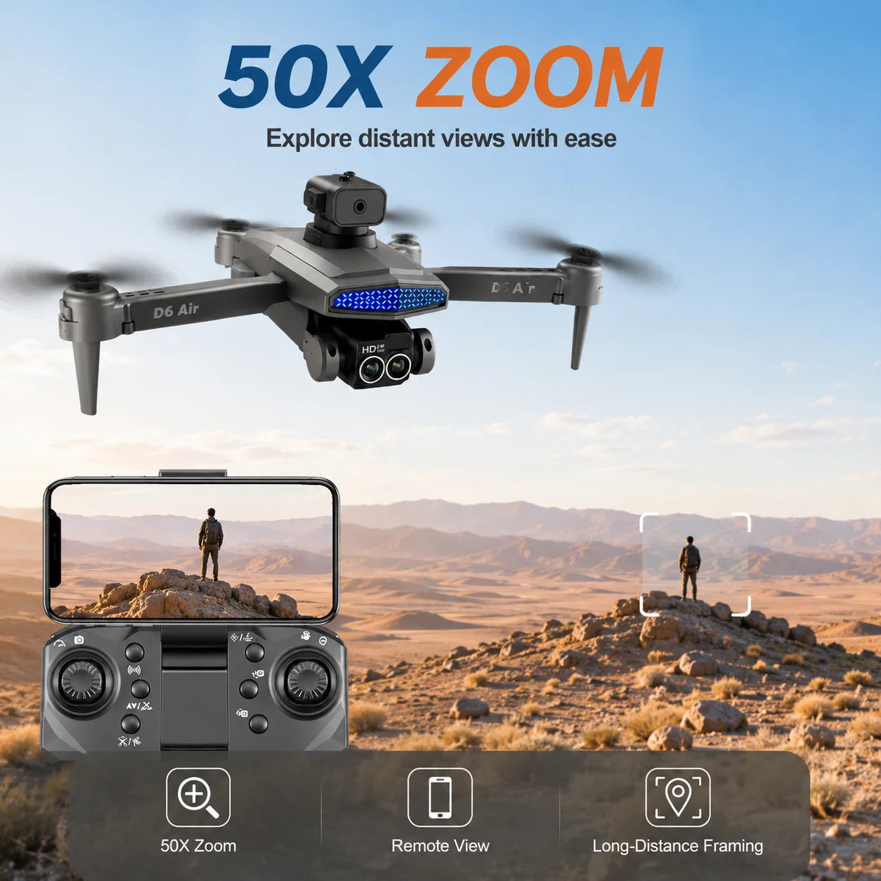ZNLYRION Mini LED Quadcopter Drone