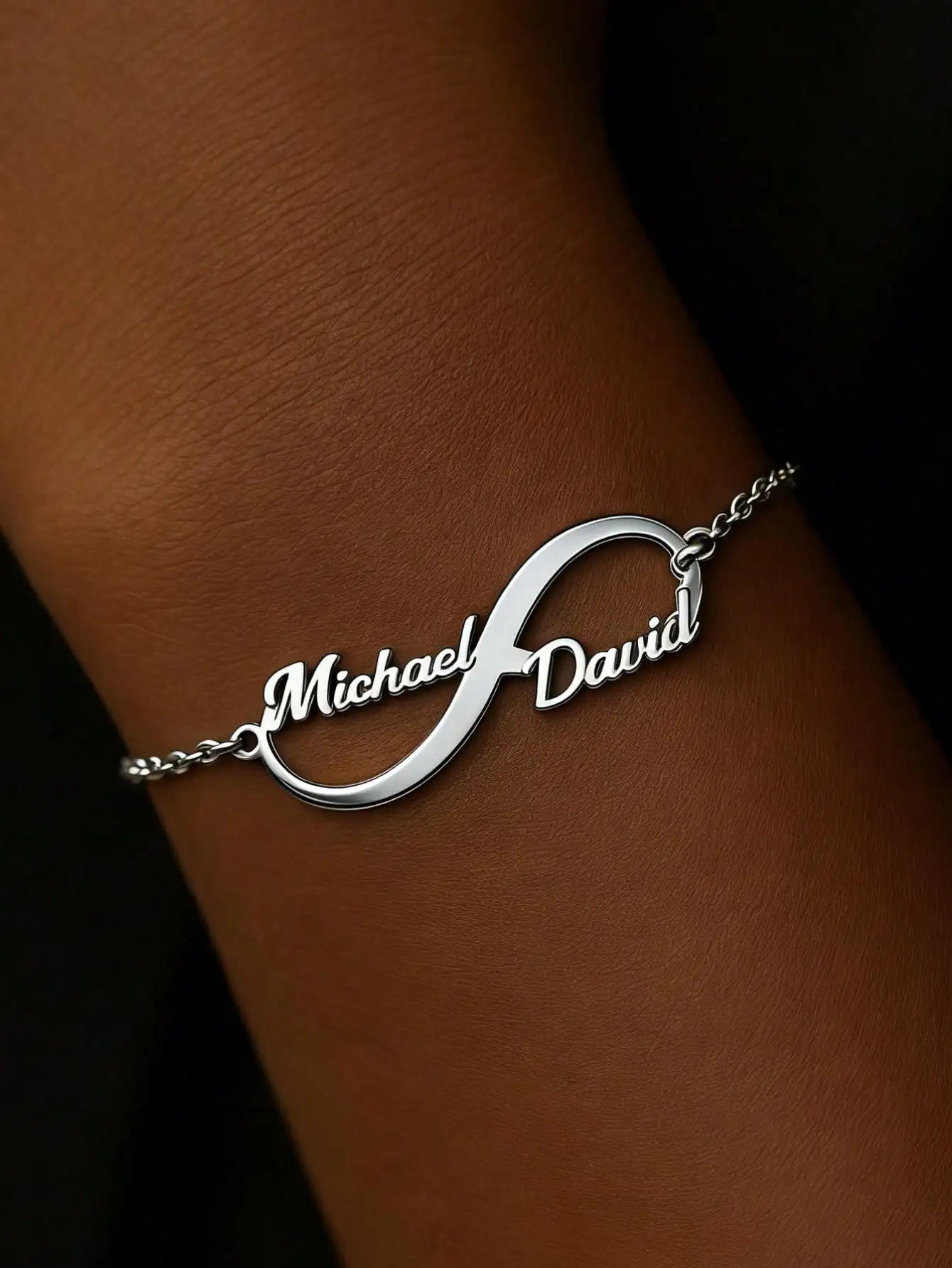 DOREMI Customized Infinity Bracelet With Double Names