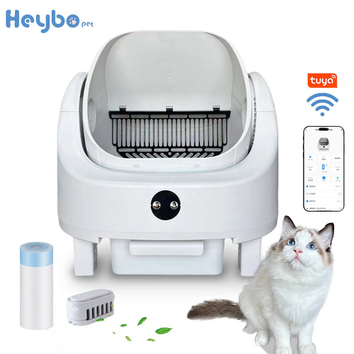 HEYBO PET Large Capacity Self Cleaning Cat Litter Box