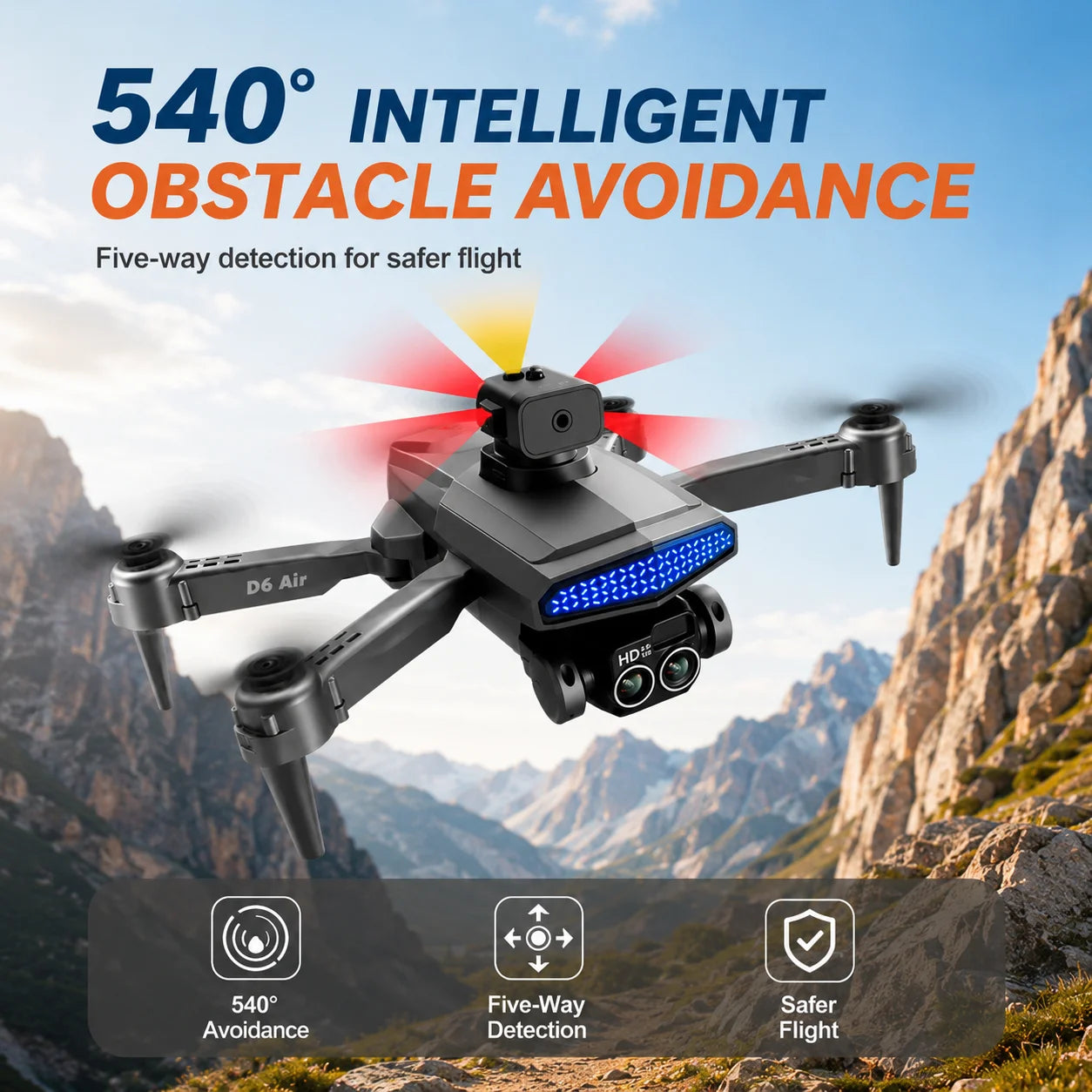 ZNLYRION Mini LED Quadcopter Drone