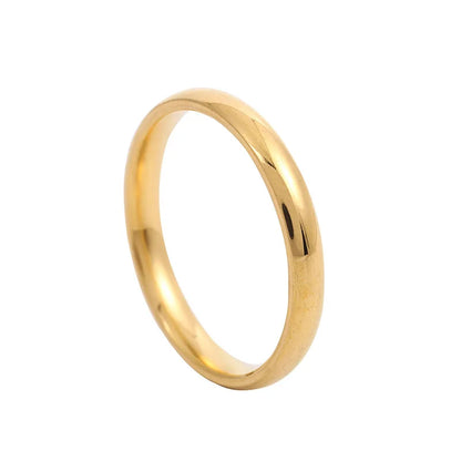 Simple 6mm Titanium Wedding Band - Hypoallergenic Couple Ring