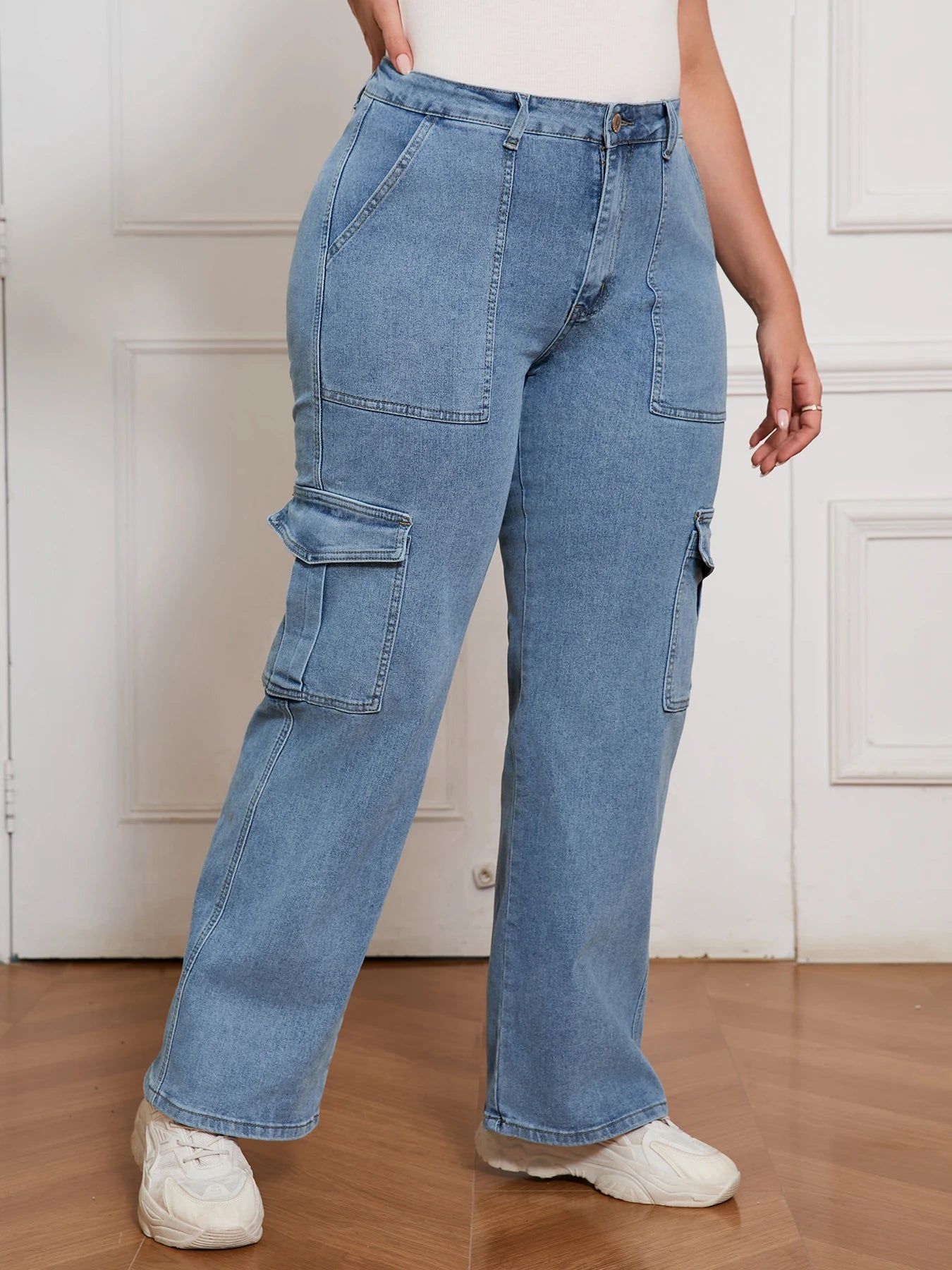 Loose Fit Wide Leg Jeans