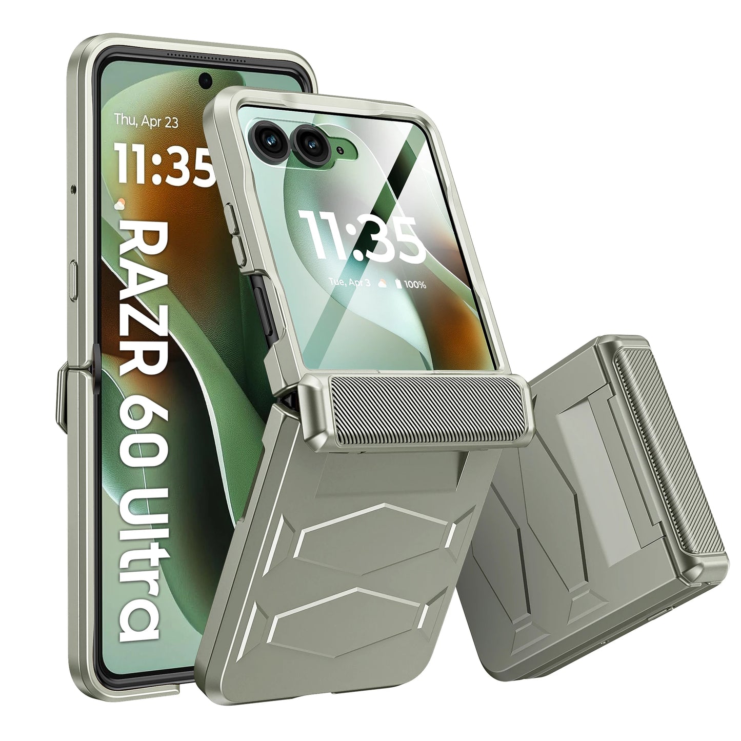 MOTO Razr Non-Slip Texture Rugged Hinge Protection Case