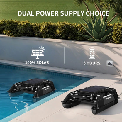 Solar-Powered Automatic Robotic Pool Skimmer