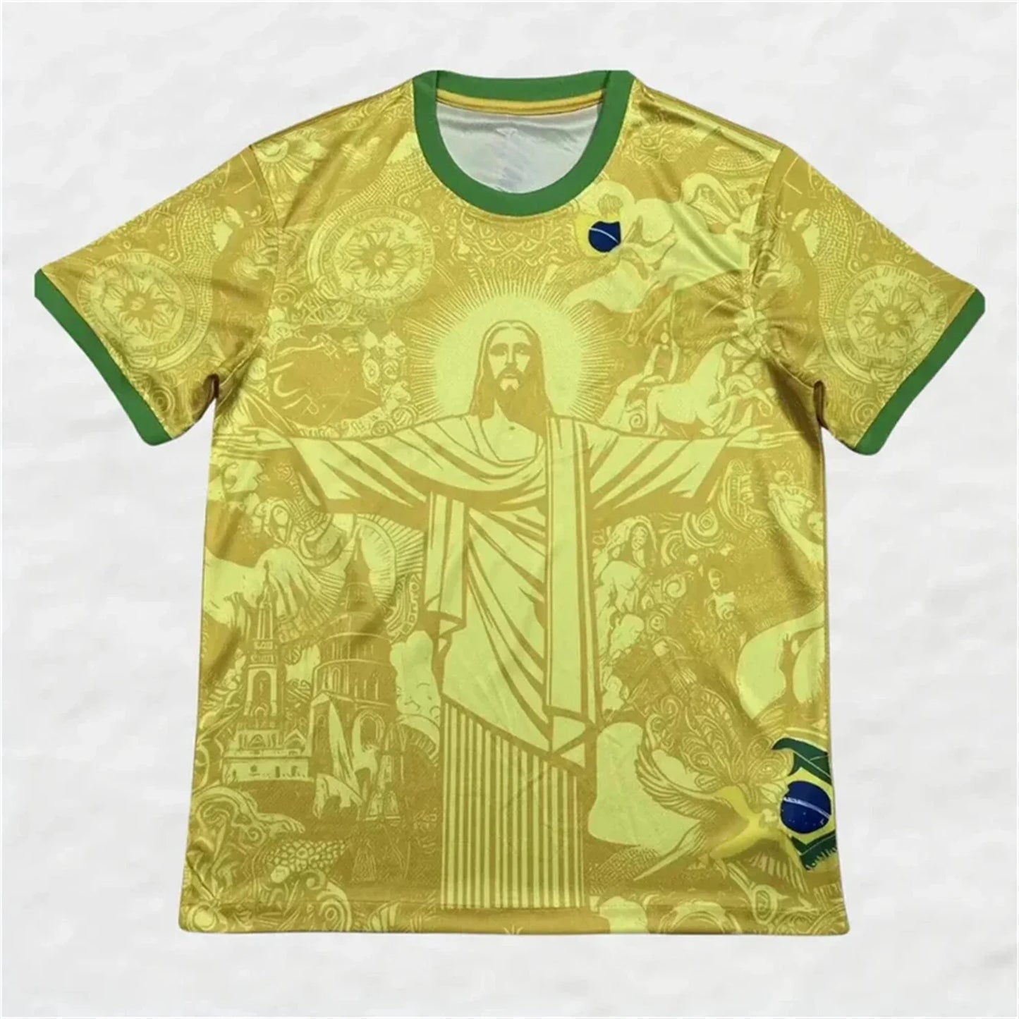 Brazil Special Edition Christ Graphic Soccer Jersey