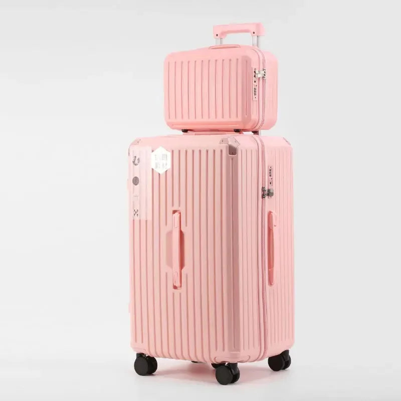 Multifunction Spinner Luggage with USB Charging Port and Cup Holder