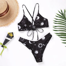 Sunflower Printed Bikini Set