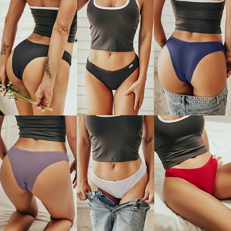5PCS Cotton Thongs
