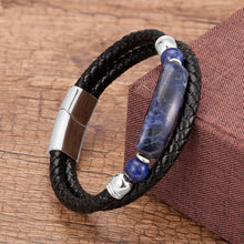 Genuine Leather Multilayer Natural Stone Bracelet