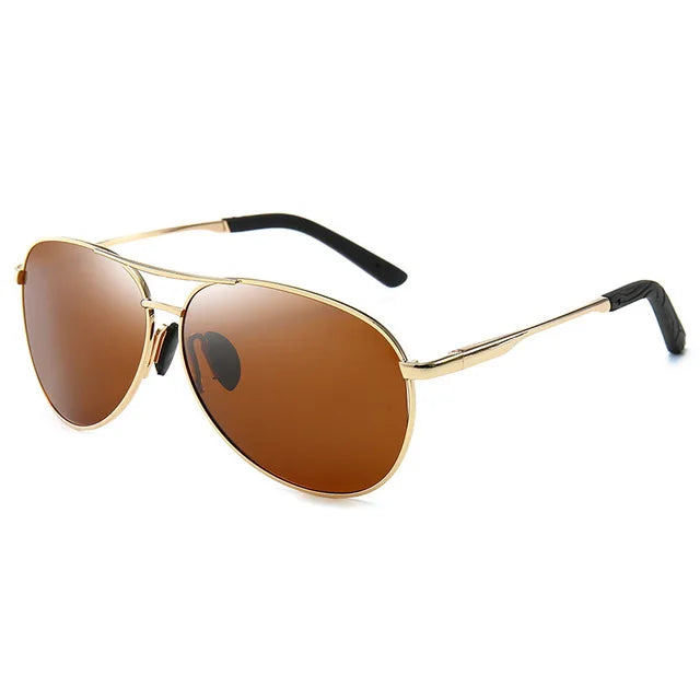 Polarized Photochromic Metal Frame Aviator Sunglasses