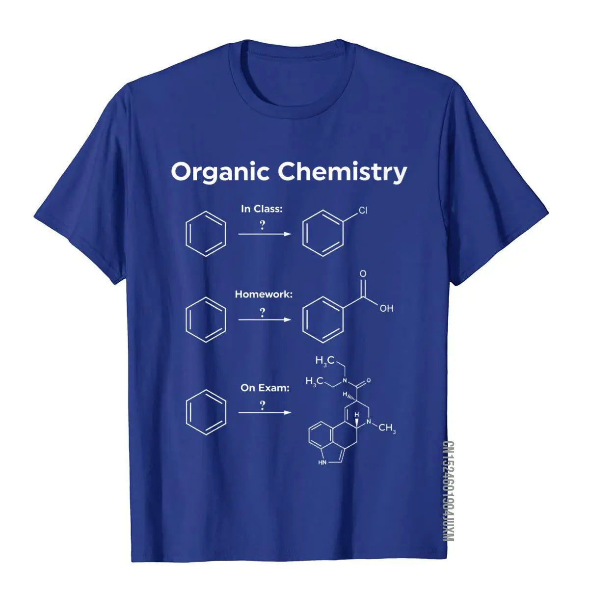Humor Organic Chemistry Unisex T-Shirt – Science & Homework Meme Graphic Tee