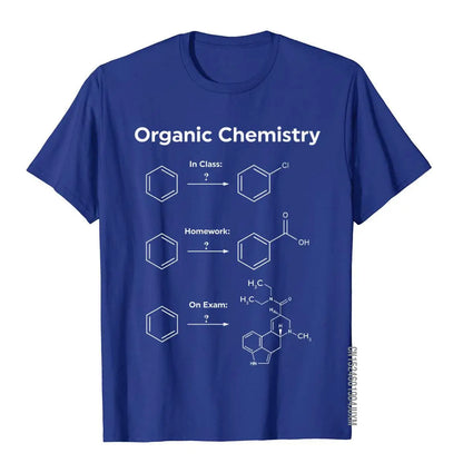 Humor Organic Chemistry Unisex T-Shirt – Science & Homework Meme Graphic Tee