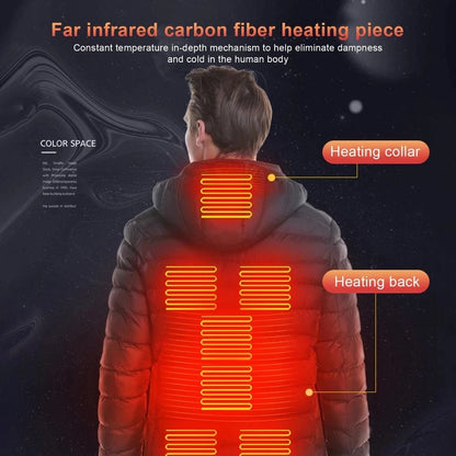 Men's USB Heated Winter Outdoor Thermal Jacket