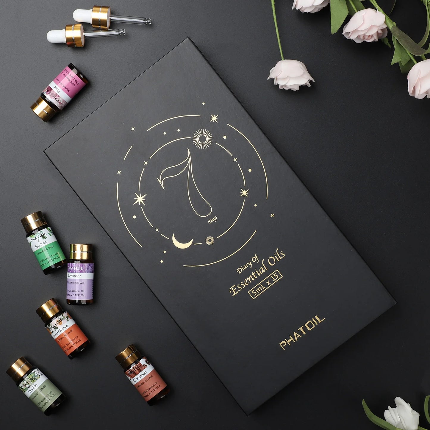 PHATOIL 15pcs Essential Oils Set Natural Plant