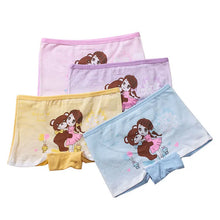 4pcs Cartoon Cute Print Panties
