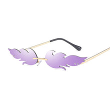 Fashion Rimless Trendy Fire Flame Shades