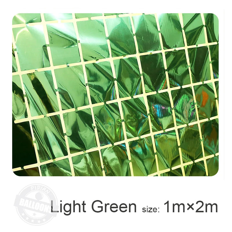 1m×2m Bright Square Rain Curtain Background Wall