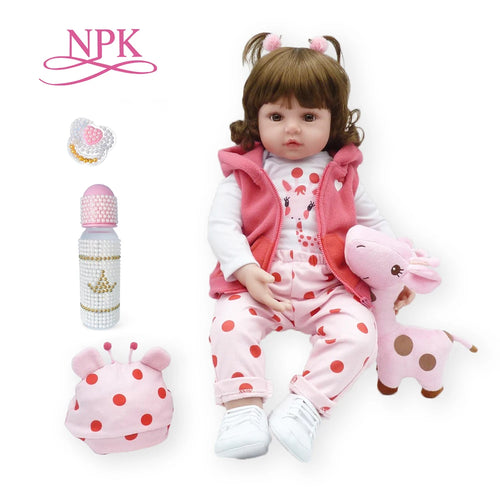 Reborn Toddler Soft Silicone Body Lifelike Doll