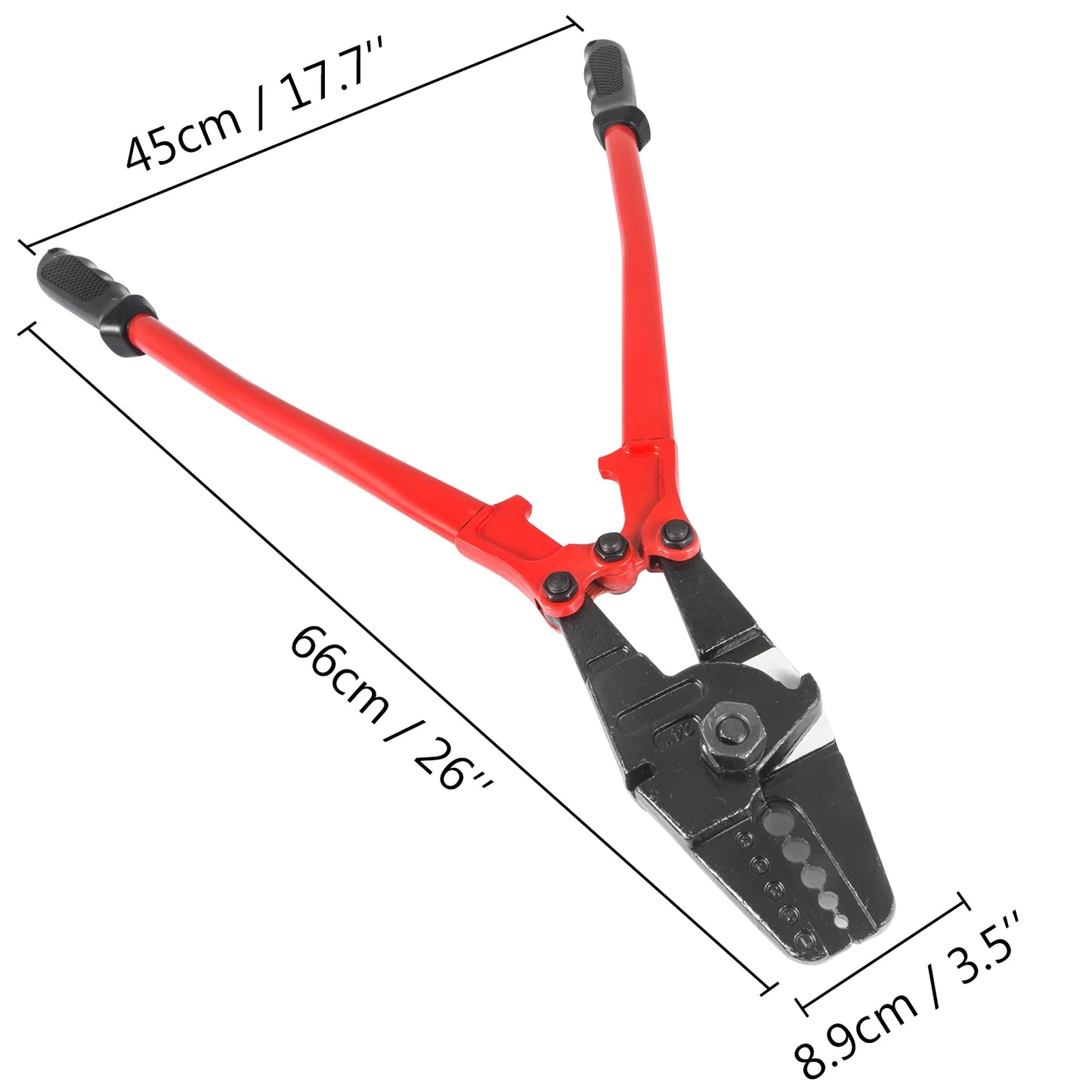 24/30-Inch Heavy-Duty Wire Rope Swager & Cable Crimping Tool