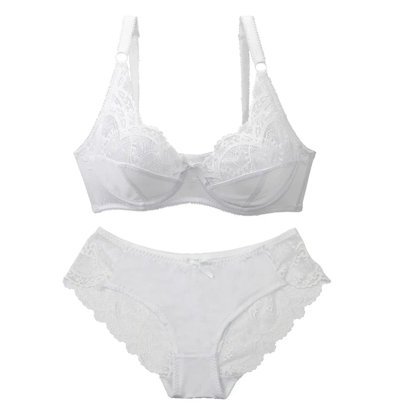 DAINAFANG Women's Sexy Lace Push-Up Bra & Panty Set