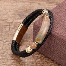Genuine Leather Multilayer Natural Stone Bracelet