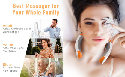 Intelligent Electric Neck Fan With Hot Compress & Vibration