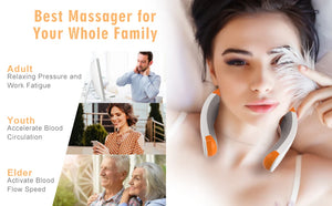 Intelligent Electric Neck Fan With Hot Compress & Vibration