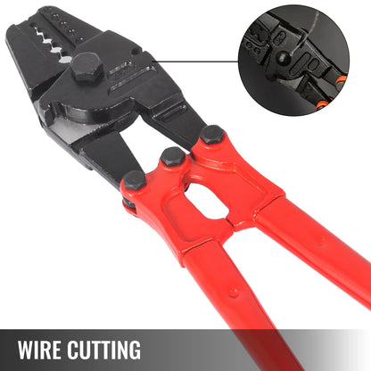 24/30-Inch Heavy-Duty Wire Rope Swager & Cable Crimping Tool
