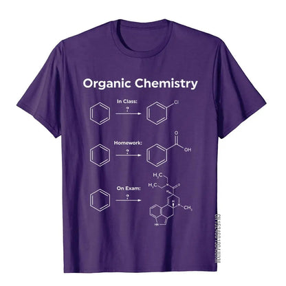 Humor Organic Chemistry Unisex T-Shirt – Science & Homework Meme Graphic Tee