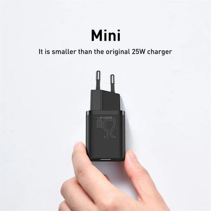 Baseus 25W USB-C PD Super Fast Wall Charger (EU Plug)