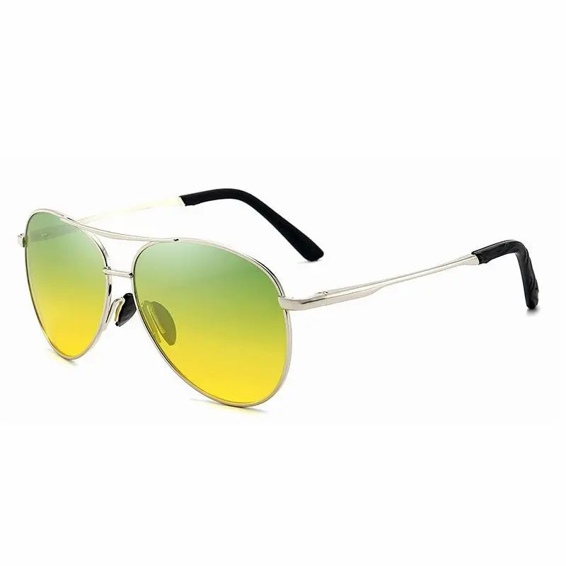 Polarized Photochromic Metal Frame Aviator Sunglasses
