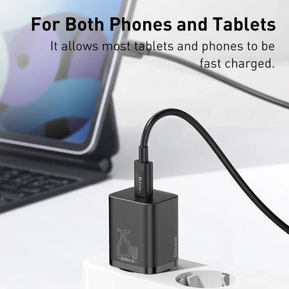 Baseus 25W USB-C PD Super Fast Wall Charger (EU Plug)