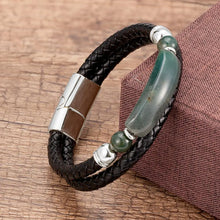 Genuine Leather Multilayer Natural Stone Bracelet