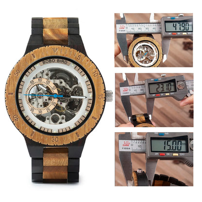 BOBO BIRD Wooden Mechanical Watch