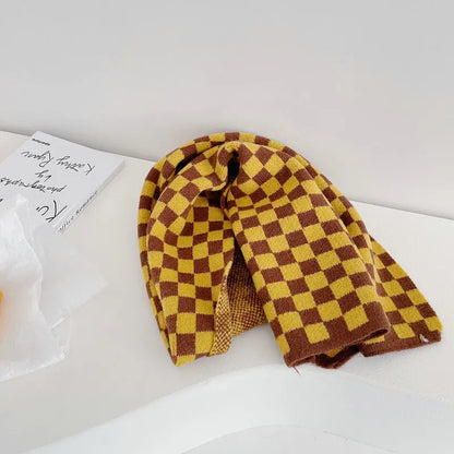 Children Plaid Scarves