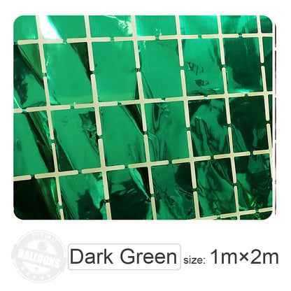 1m×2m Bright Square Rain Curtain Background Wall