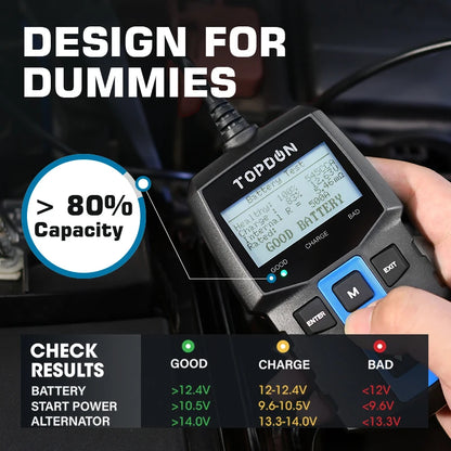 TOPDON BT100 12V Car Battery Tester