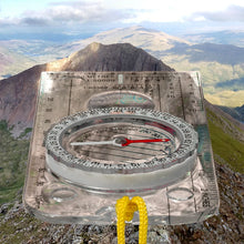 Professional Mini Compass Map Scale Ruler