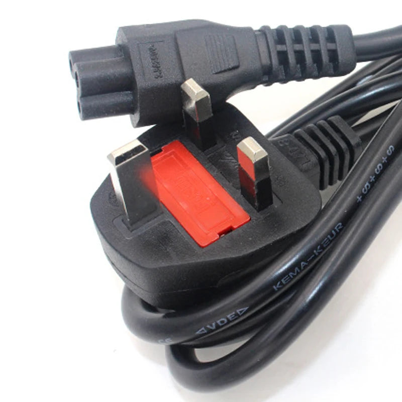 Universal IEC C5 3-Prong Laptop Power Cord & Extension Cable