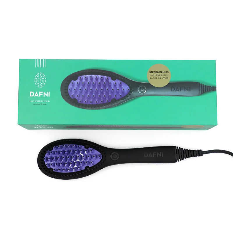 2-in-1 Ceramic Hair Straightener & Smoothing Brush