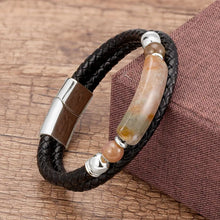 Genuine Leather Multilayer Natural Stone Bracelet