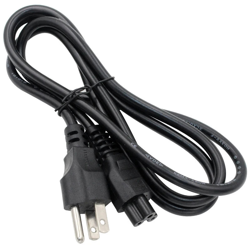 Universal IEC C5 3-Prong Laptop Power Cord & Extension Cable