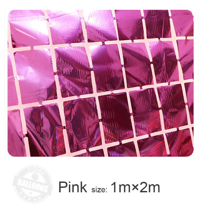 1m×2m Bright Square Rain Curtain Background Wall
