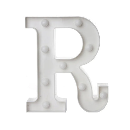 Alphabet Letter & Number LED Marquee Lights - Warm White Light-Up Decor