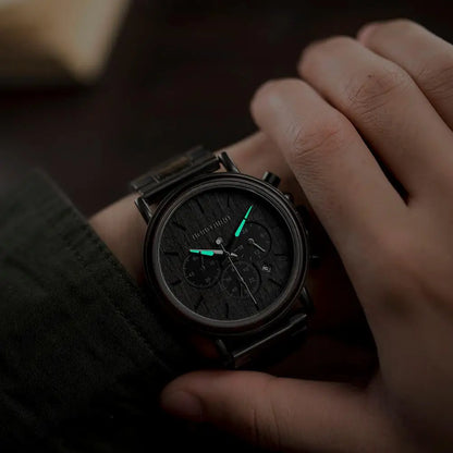 BOBO BIRD Wooden Quartz Wristwatch