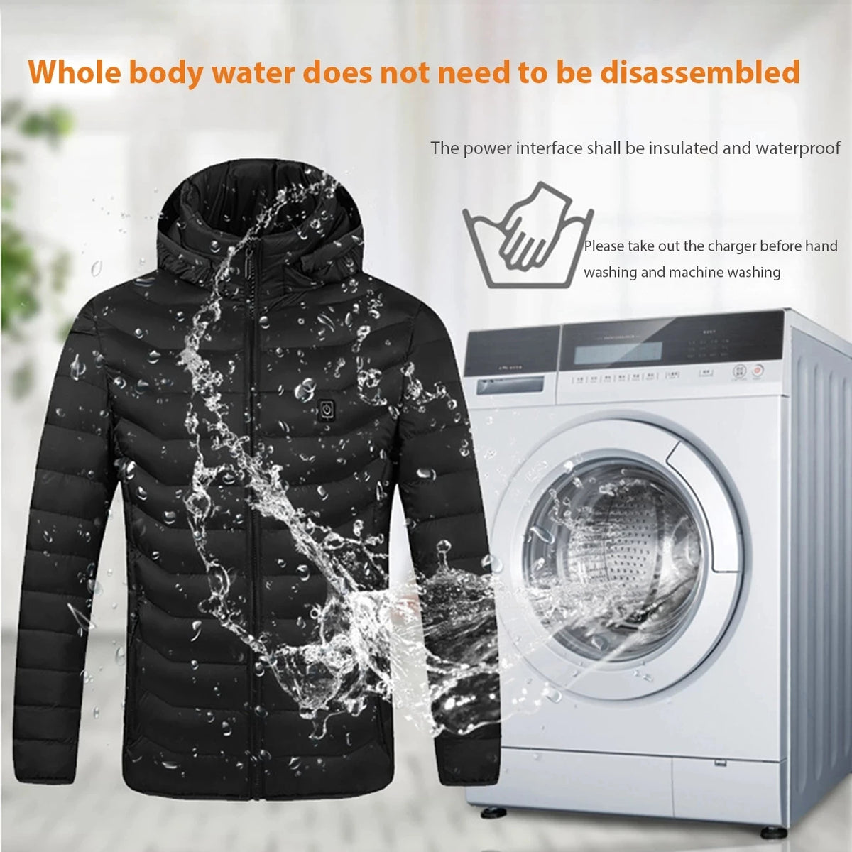 Men's USB Heated Winter Outdoor Thermal Jacket