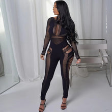 Hollow Out Middle Waist Tight Fit Jumpsuit