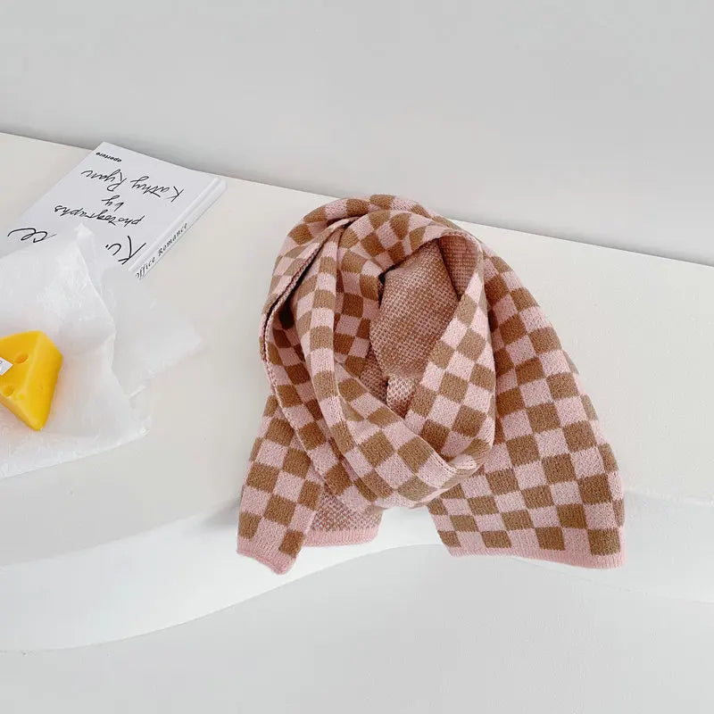 Children Plaid Scarves